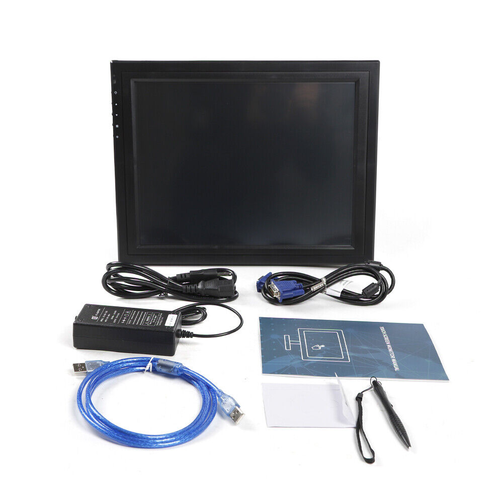 17 inch LCD Display Touch Screen VGA Monitor 1280*1024 USB with HDMI for POS/PC