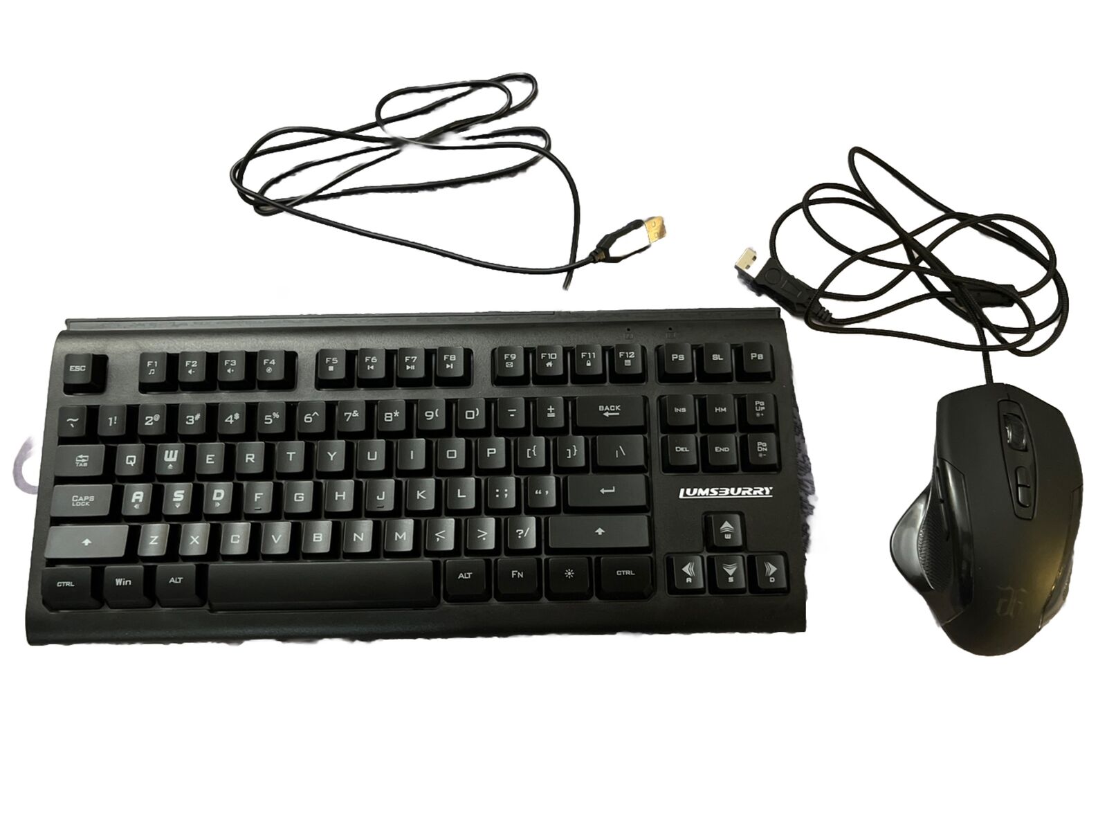Rainbow LED Backlit 87 Keys Gaming Keyboard  with Rainbow LED Gaming Mouse