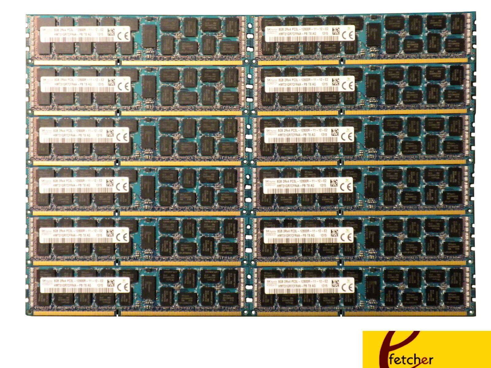 96GB DDR3 1600 Memory for Dell PowerEdge R720XD R815 R820 T320 T420 T620 R7610