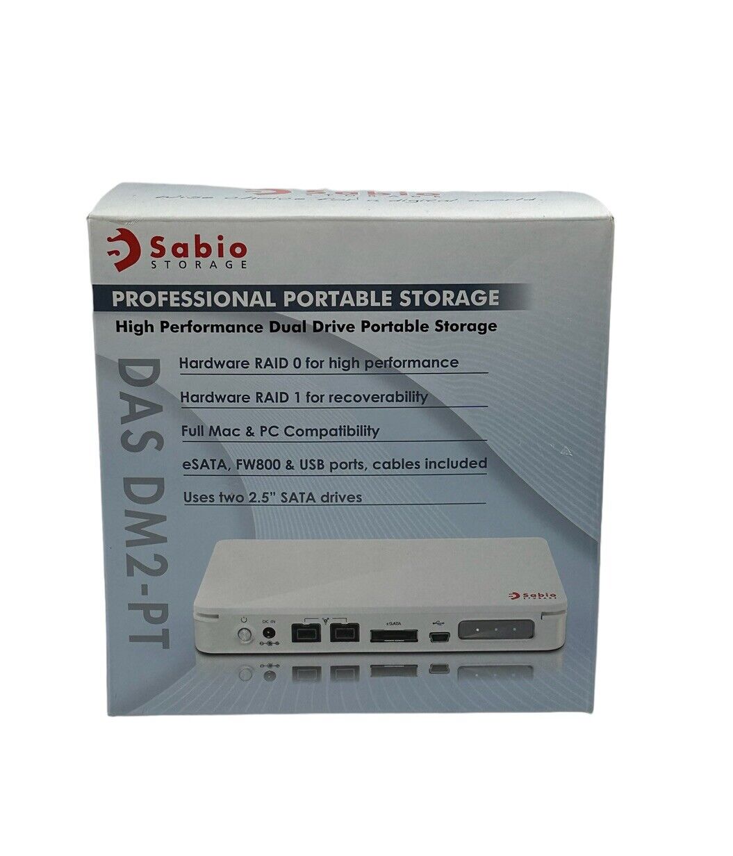 Sabio Professional High Performance Dual Drive Portable Storage 2 X 500GB