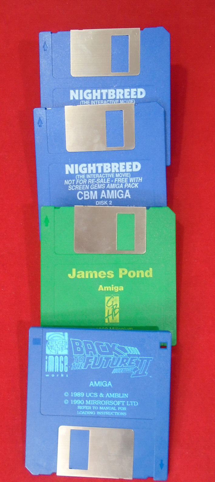 3 Amiga Games: James Pond, Nightbreed, Back to the Future 2, 3.5\