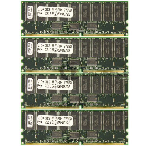 SuperMicro 2GB (4x512MB) PC-2100 266MHz ECC Registered 184-pin Memory Module