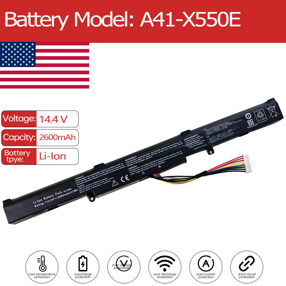 Battery for Asus R751LN-TY067H F751MA-TY200T F751MA-TY243H K750JN-TY004H R409CC