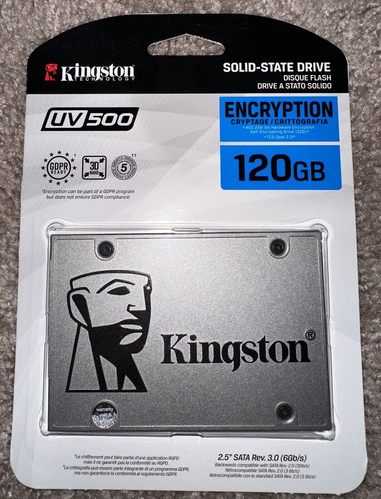 Kingston UV500 120GB Internal Solid State Drive SUV500/120G