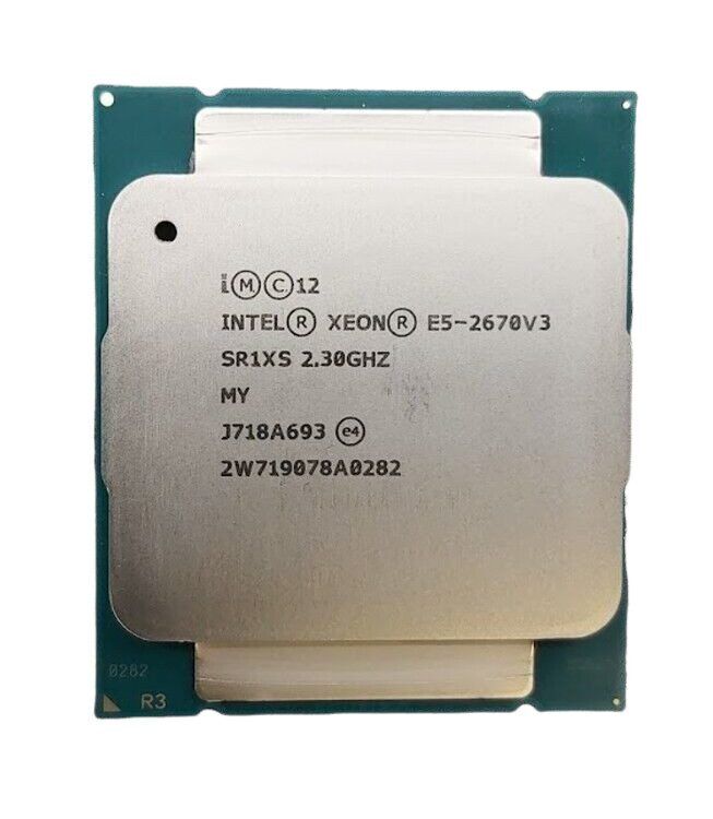 Intel Xeon E5-2670 V3 2.3GHz 12-Core Processor CPU LGA2011 SR1XS