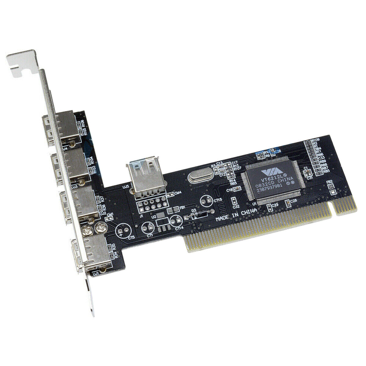 PCI 32bit to 4+1 ports USB2.0 Expansion Controller Card PCI 5x USB2.0