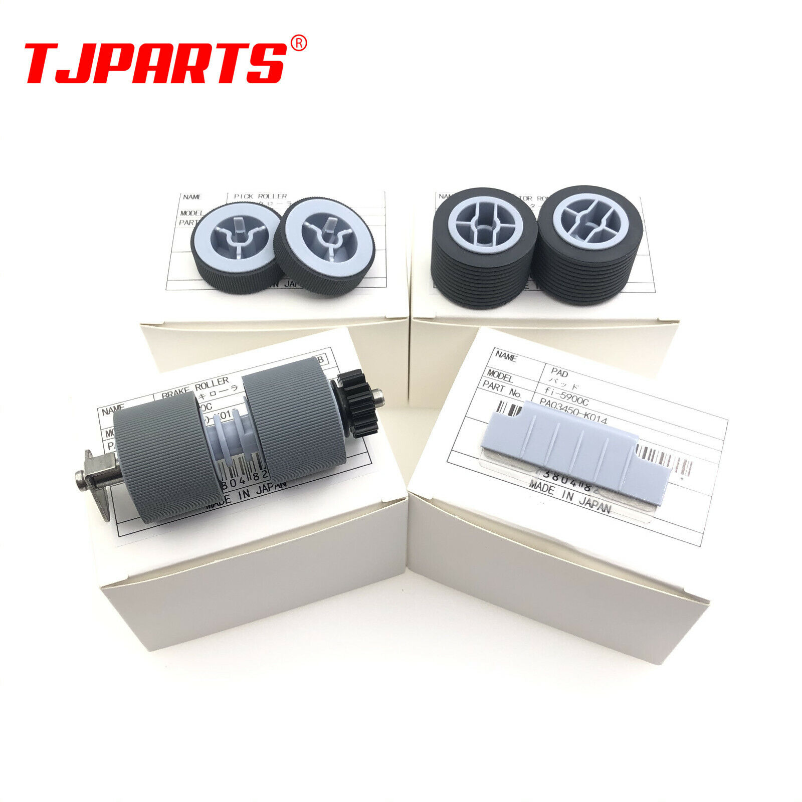 5SET PA03450-K011/K012/K013/K014 for Fujitsu fi-5900C fi-5950 Pick Brake Roller
