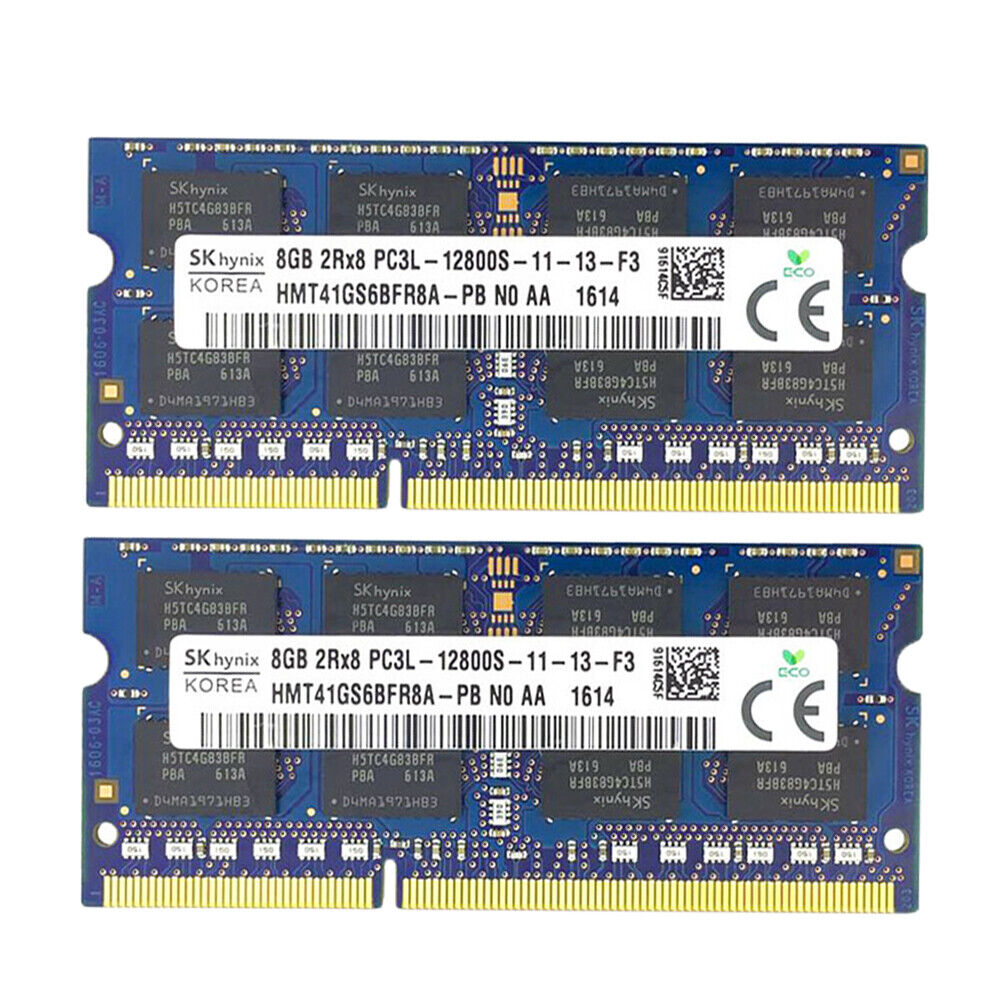 16GB (2x 8GB) Laptop Memory PC3-12800s DDR3 1600MHz For Dell OptiPlex 3020 Micro