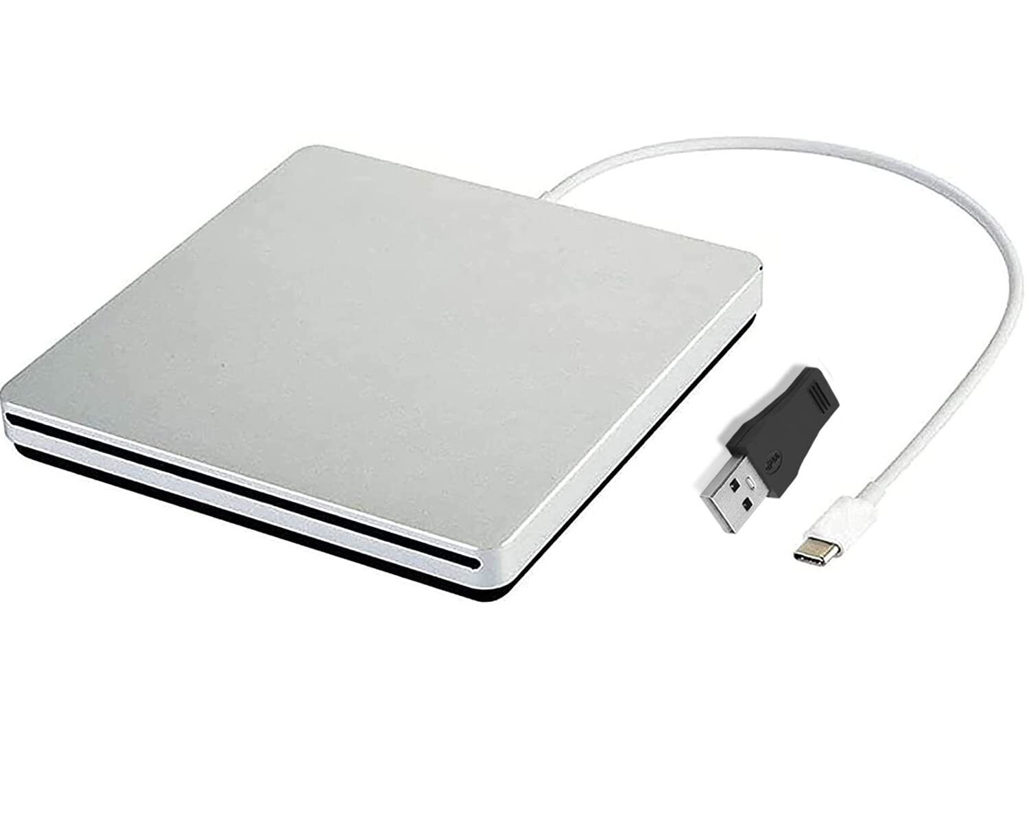 External CD DVD Drive Burner/Portable/Slim/Reader/Type-c/USB-C Drive(Equipped...
