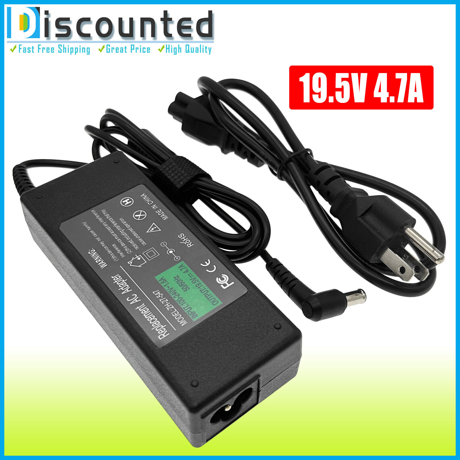 AC Adapter For LG 25UM58-P 29UM58-P 34UM58-P IPS LED Monitor Charger Power Cord