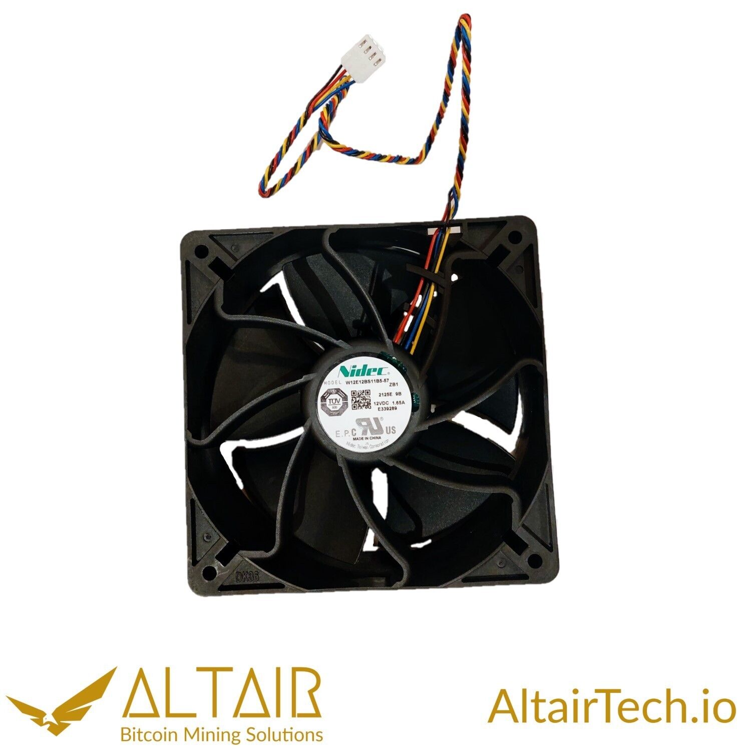 Altairtech.io Genuine Bitmain Antminer S19 S17 S9 Fan, 12V, 6000RPM, 280CFM 4pin