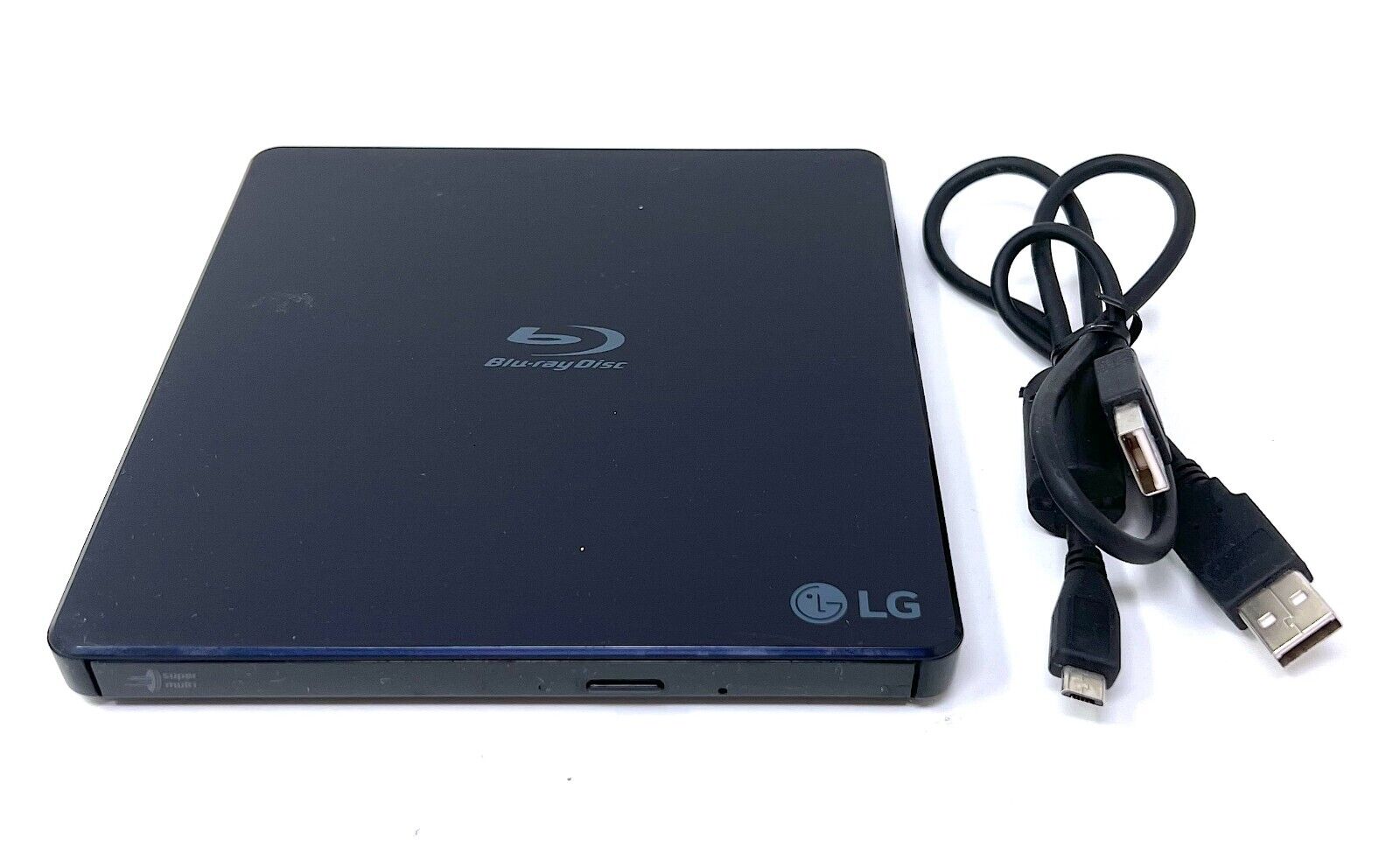 LG Ultra Slim Portable Blu-ray/DVD Disc Writer BP50NB40 BD USB 2.0 *Tested* EUC