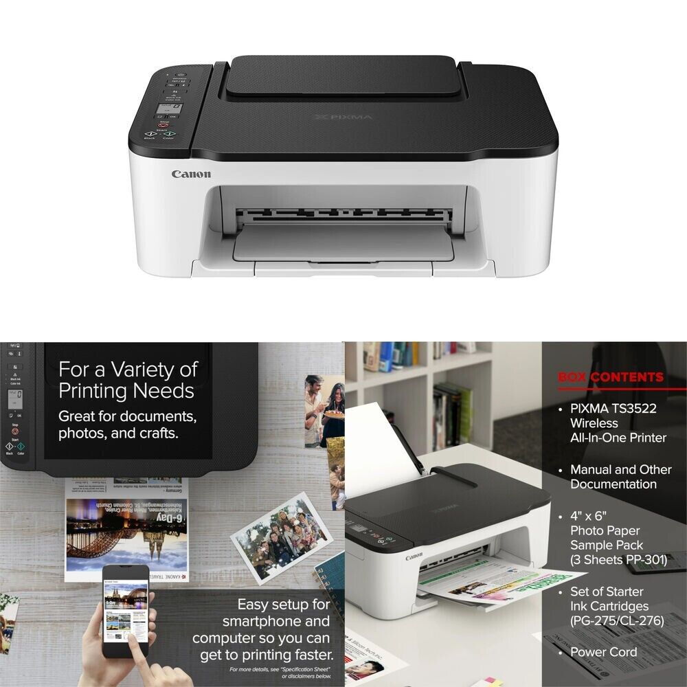 Impresora Todo En Uno Inalambrica Con Funciones De Impresion Copia Y Escaneo
