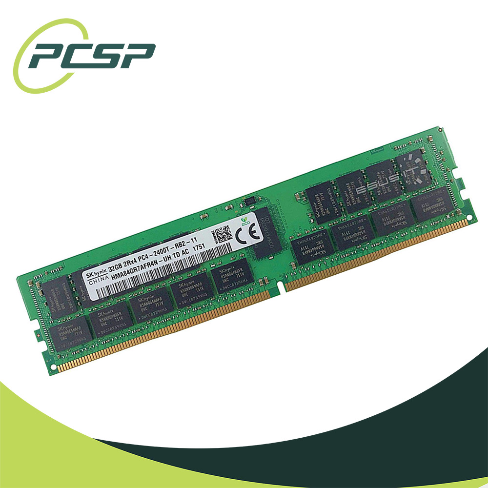 Hynix 32GB PC4-2400T-R 2Rx4 DDR4 ECC REG RDIMM Server Memory HMA84GR7AFR4N-UH