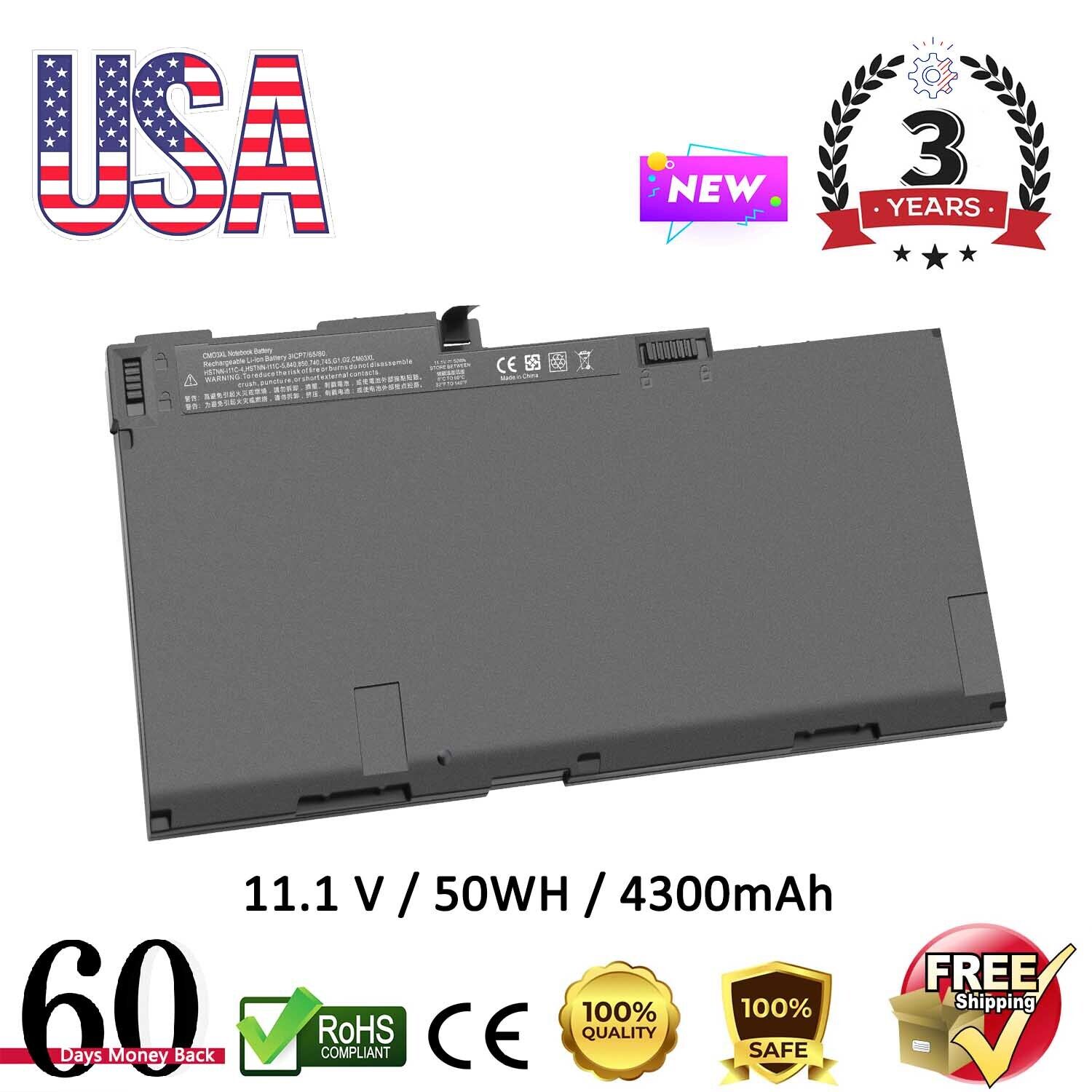 CM03XL Battery for HP EliteBook 840 740 745 750 G1 G2 Series Spare 717376-001 US