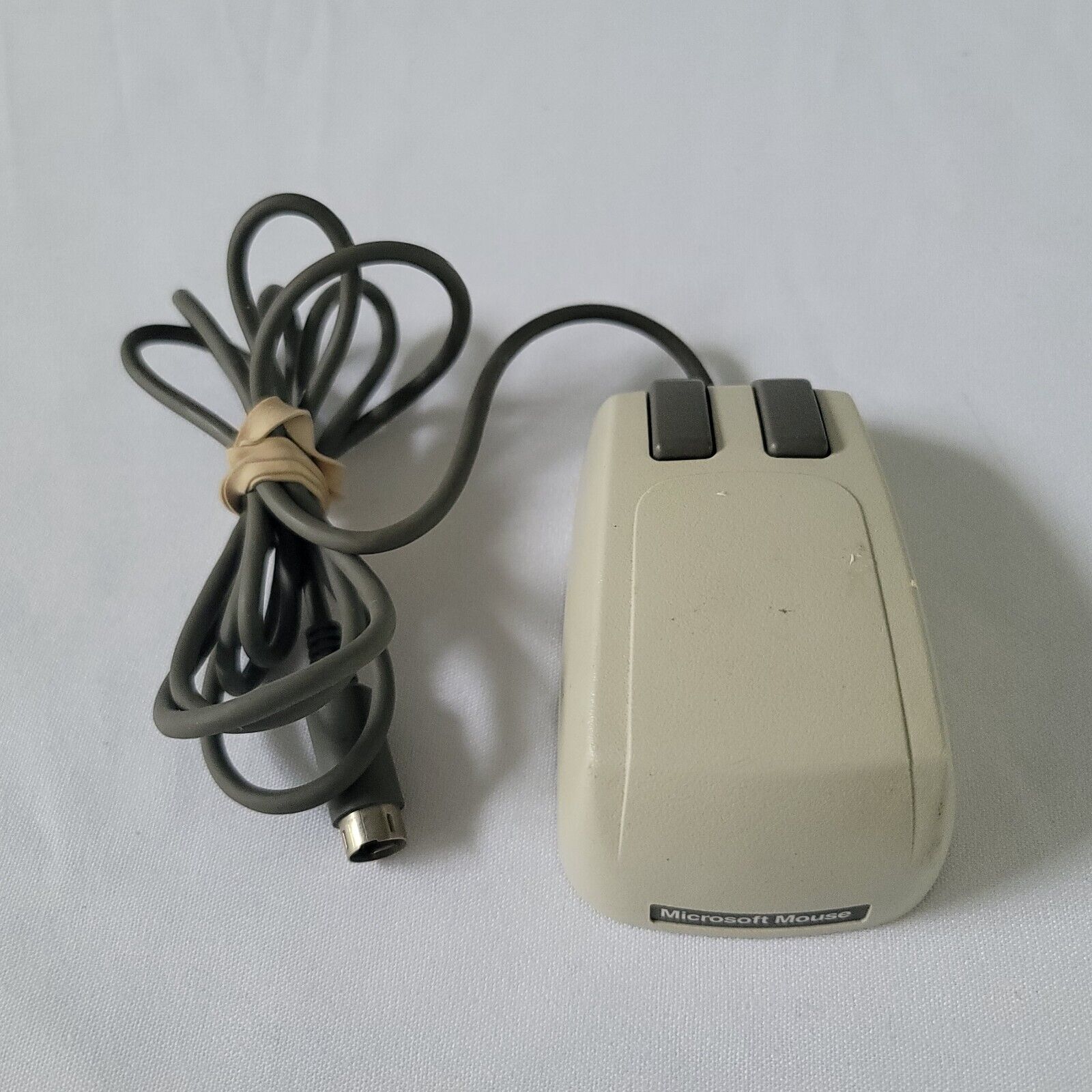 Vintage Rare Microsoft 2-Button 9-Pin Serial 1980's Computer Mouse UNTESTED