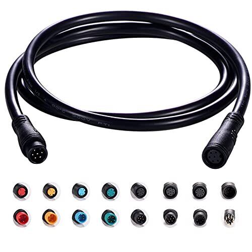 Extension Cable 6pin Waterproof Plug, Single Connector DIY Electric Bicycle