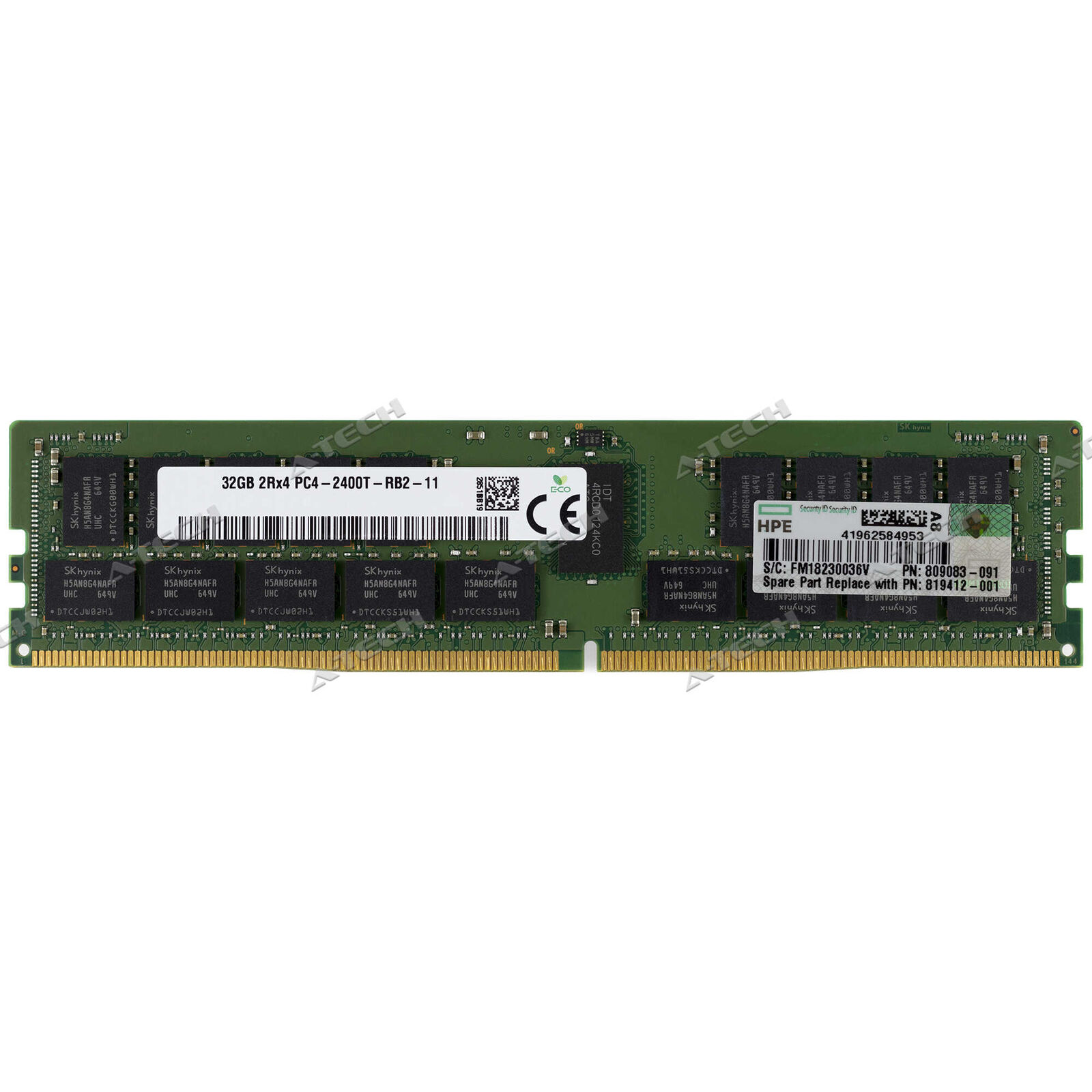 HP 32GB DDR4-2400 RDIMM 805351-B21 819412-001 809083-091 HPE Server Memory RAM