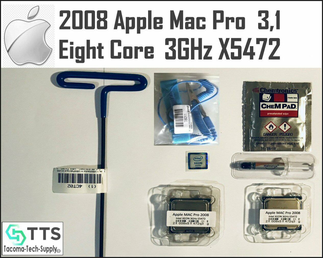 Eight Core 2008 Apple Mac Pro 3,1 X5472,X5482 3-3.2GHz SLANZ CPU Processor kit