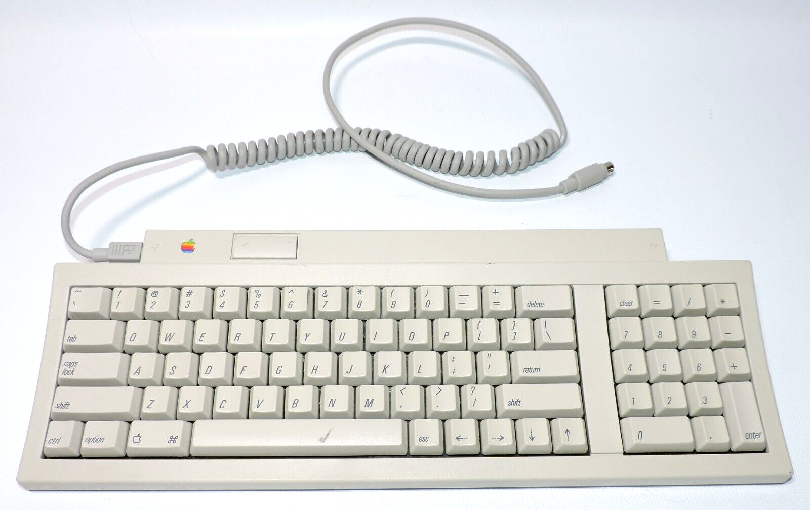 Vintage Apple Macintosh Keyboard II M0487 1991 w/ ADB 4-Pin Cable NICE, Untested