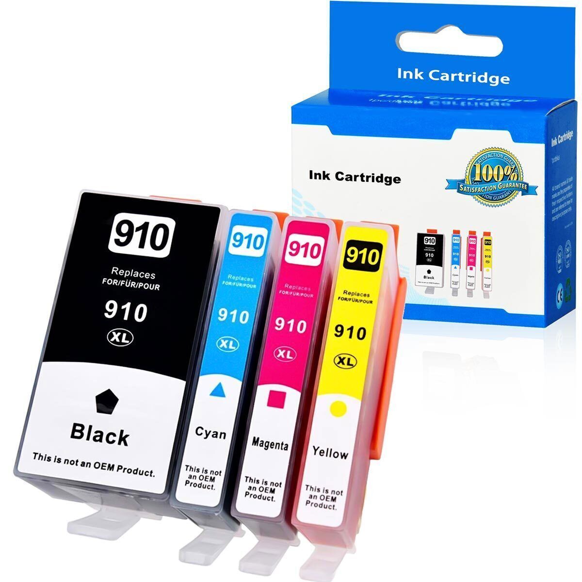 910XL Ink Cartridges Combo Pack Replacement for HP OfficeJet Pro 8020 8025 8030