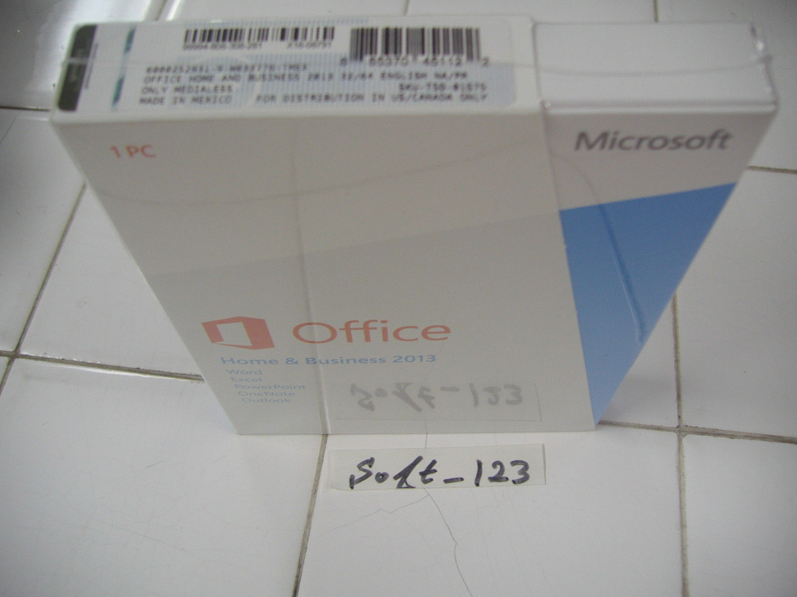 Microsoft Office 2013 Home and Business Product Key Card Full Retail Version