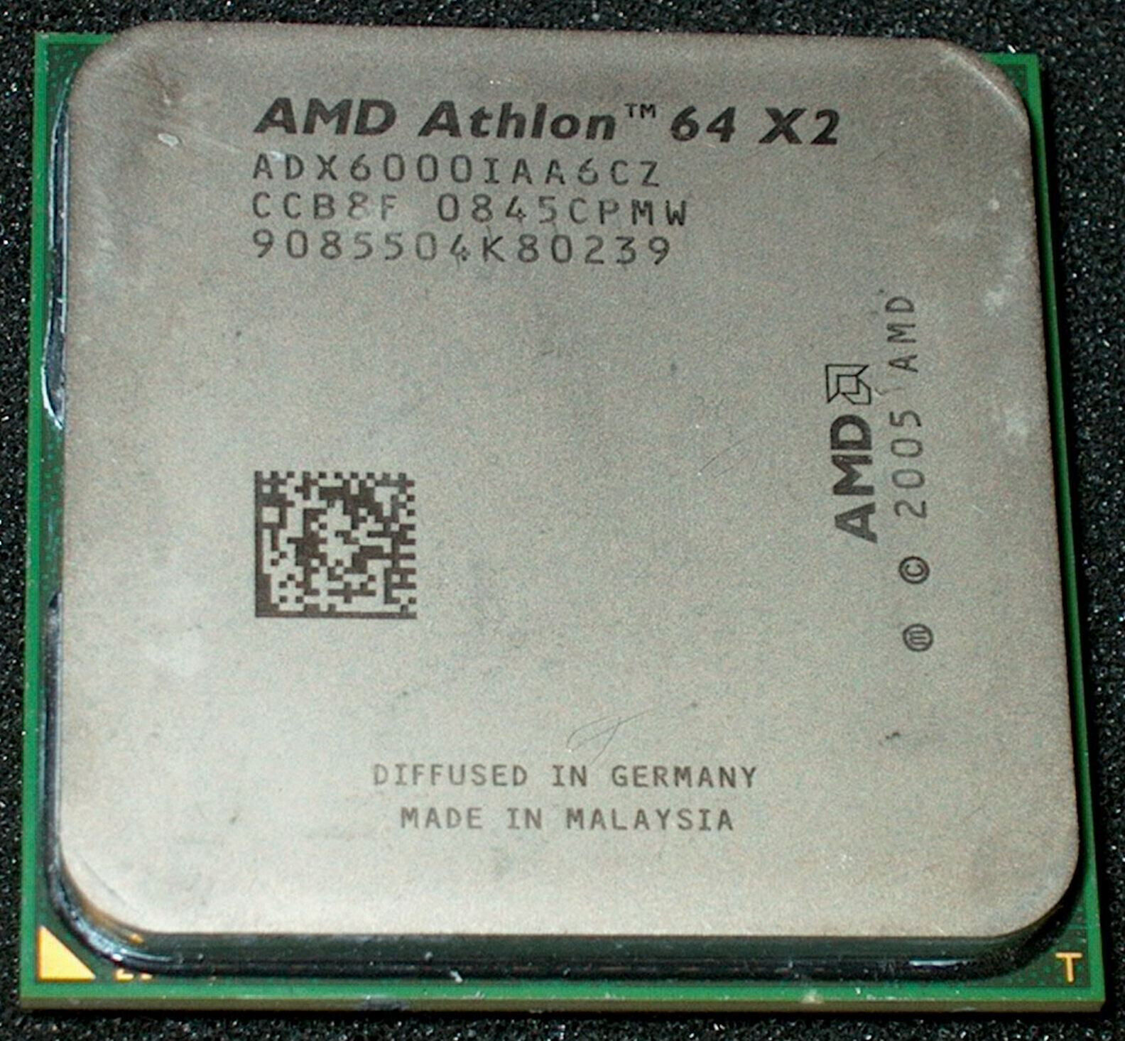 AMD Athlon 64 X 2 6000+ 3.0GHz Dual-Core Processor, ADX6000IAA6CZ, AM2-US SELLER