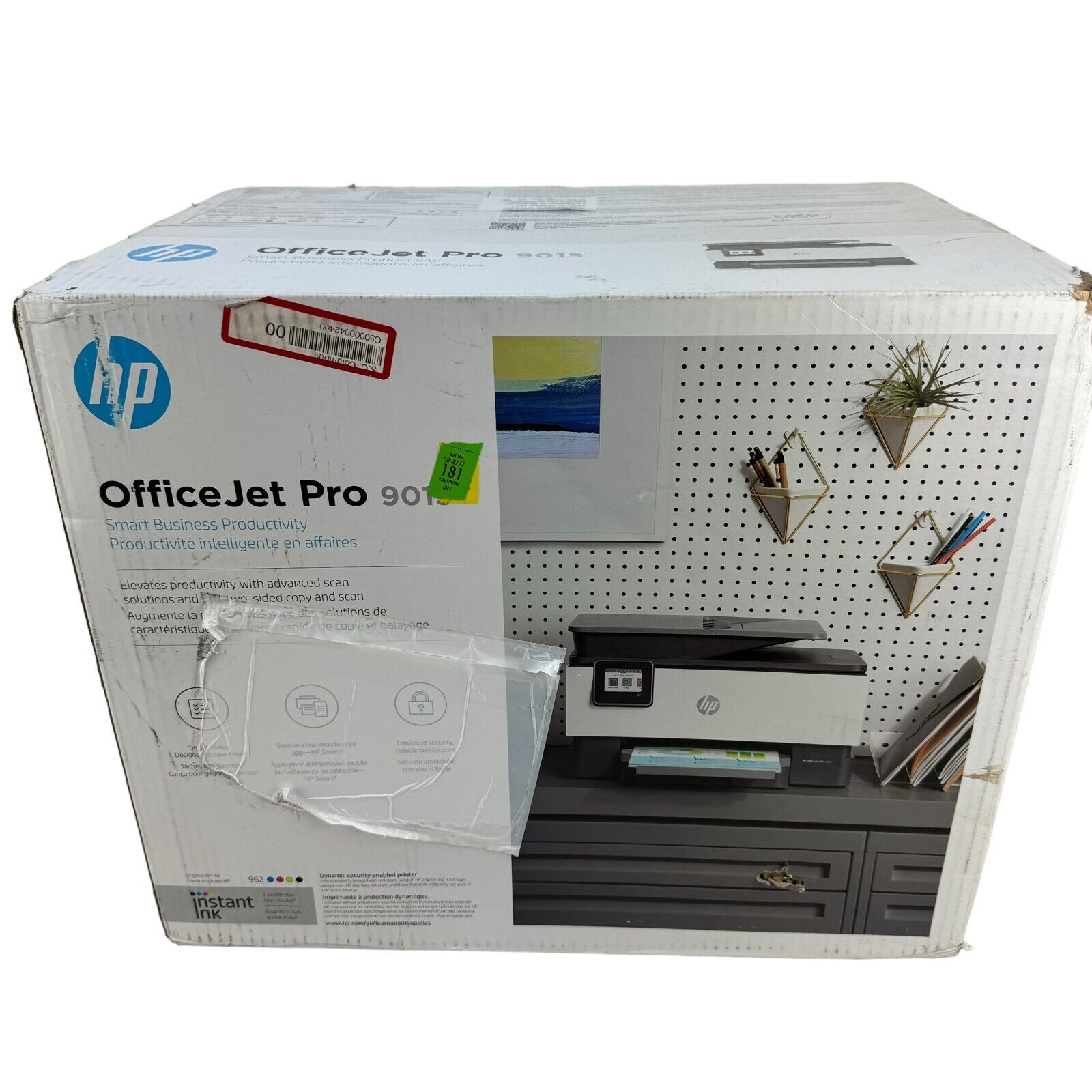 HP OfficeJet Pro 9015 All-in-One Touch Wireless Two Sided Printer Copy Scan Fax
