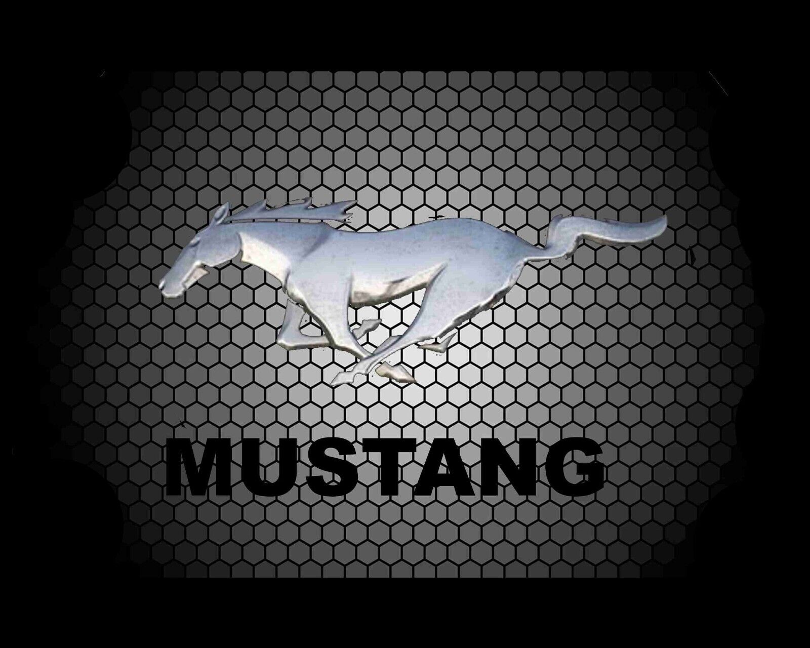 Ford Mustang car Mouse Pad Vintage Classic Old Car Designs Logos 7 3/4 x 9\