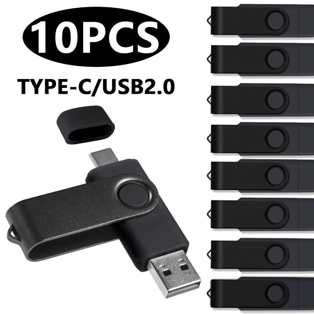 Wholesale 10PCS OTG 2.0 USB flash drives 1GB 2GB 4GB 8GB 16GB 32GB 64GB/Pendrive