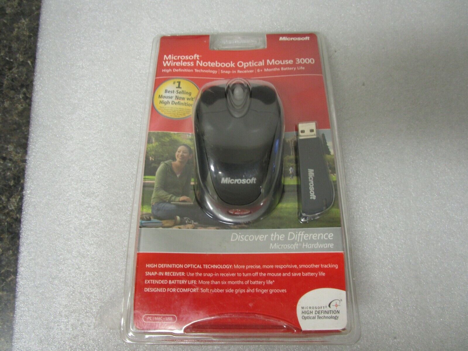 Microsoft Wireless Optical Mouse  - X11-75046-02 Sealed Retail Package