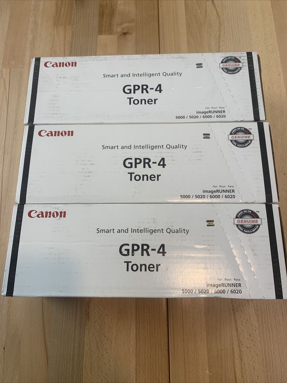 Lot of 3 Genuine Canon GPR-4 Toners  imageRUNNER 5000 6000 New in Box