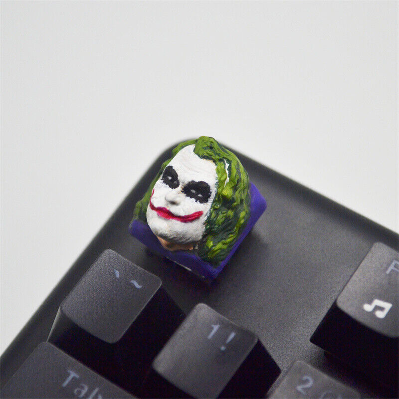 Batman The Dark Knight Joker Keycap Resin 1PC Handmade For Cherry MX Keyboard 