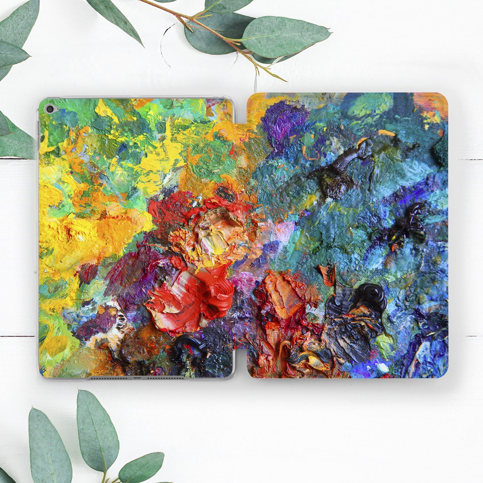Rainbow Oil Paint Aesthetic Art Case For iPad 10.2 Pro 12.9 11 9.7 Air 4 5 Mini