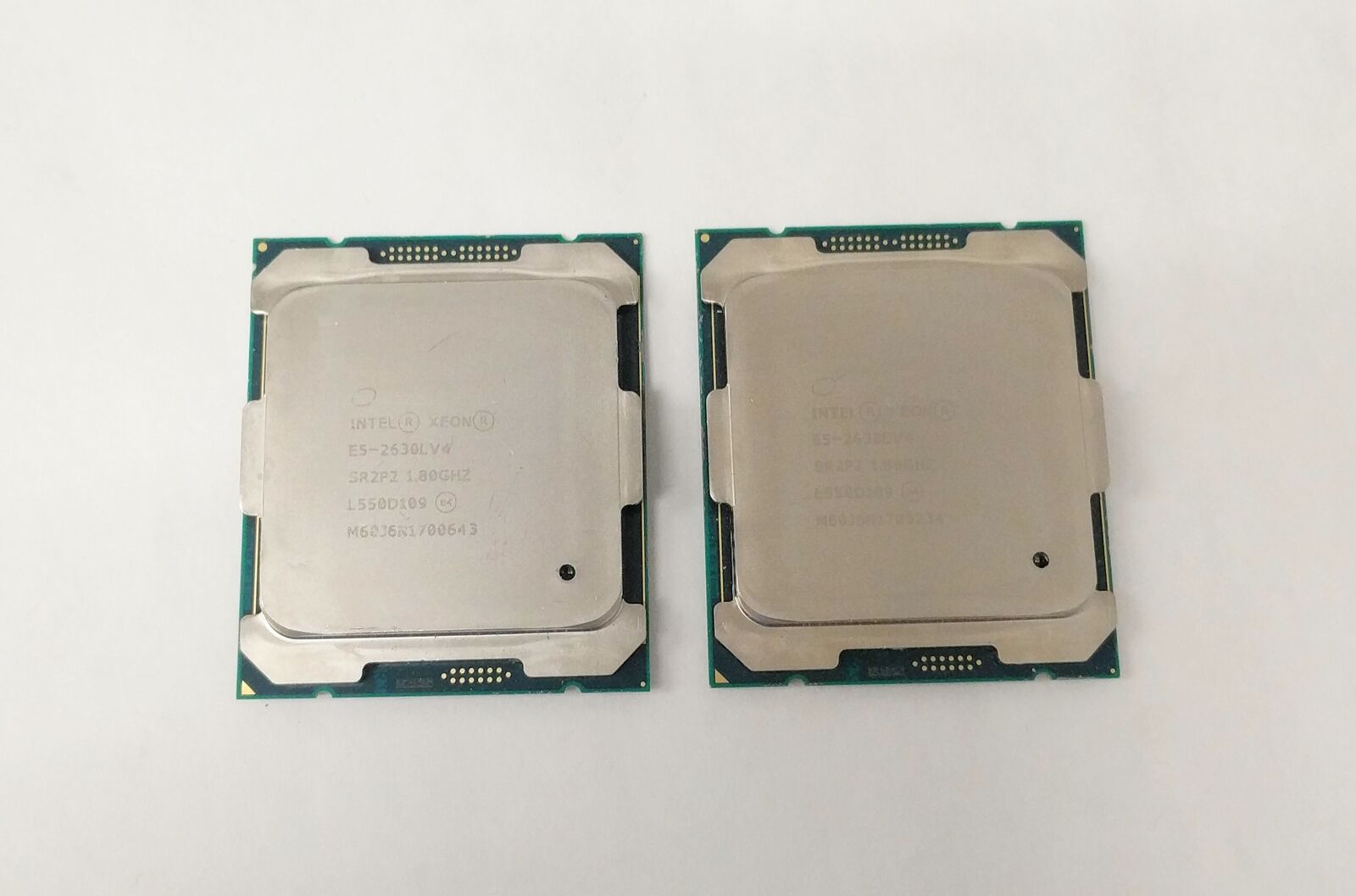 Lot of 2 Intel Xeon E5-2630LV4 1.80GHz 10 Core 25MB FCLGA2011-3 CPU SR2P2