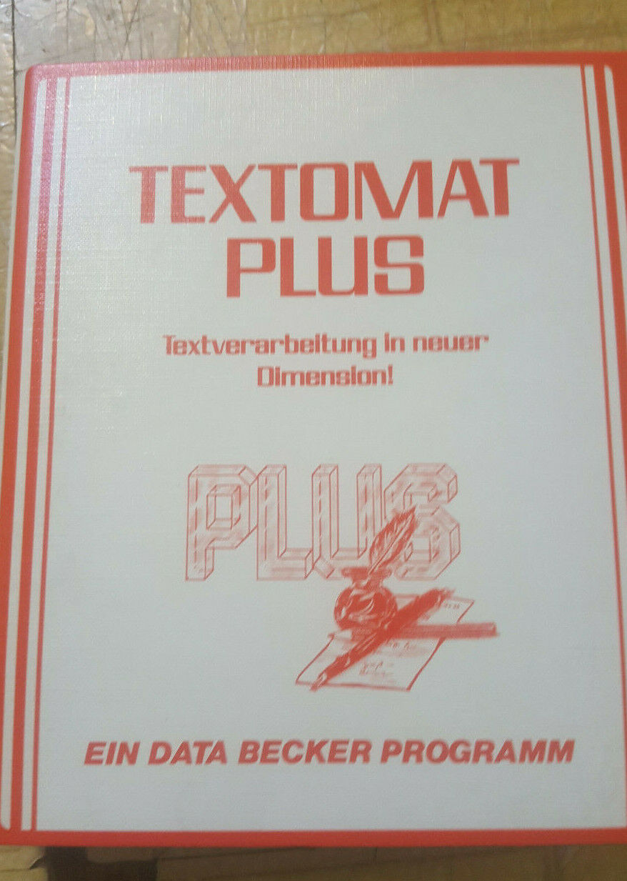 RARE Vintage Commodore 128 German Software - TEXTOMAT PLUS