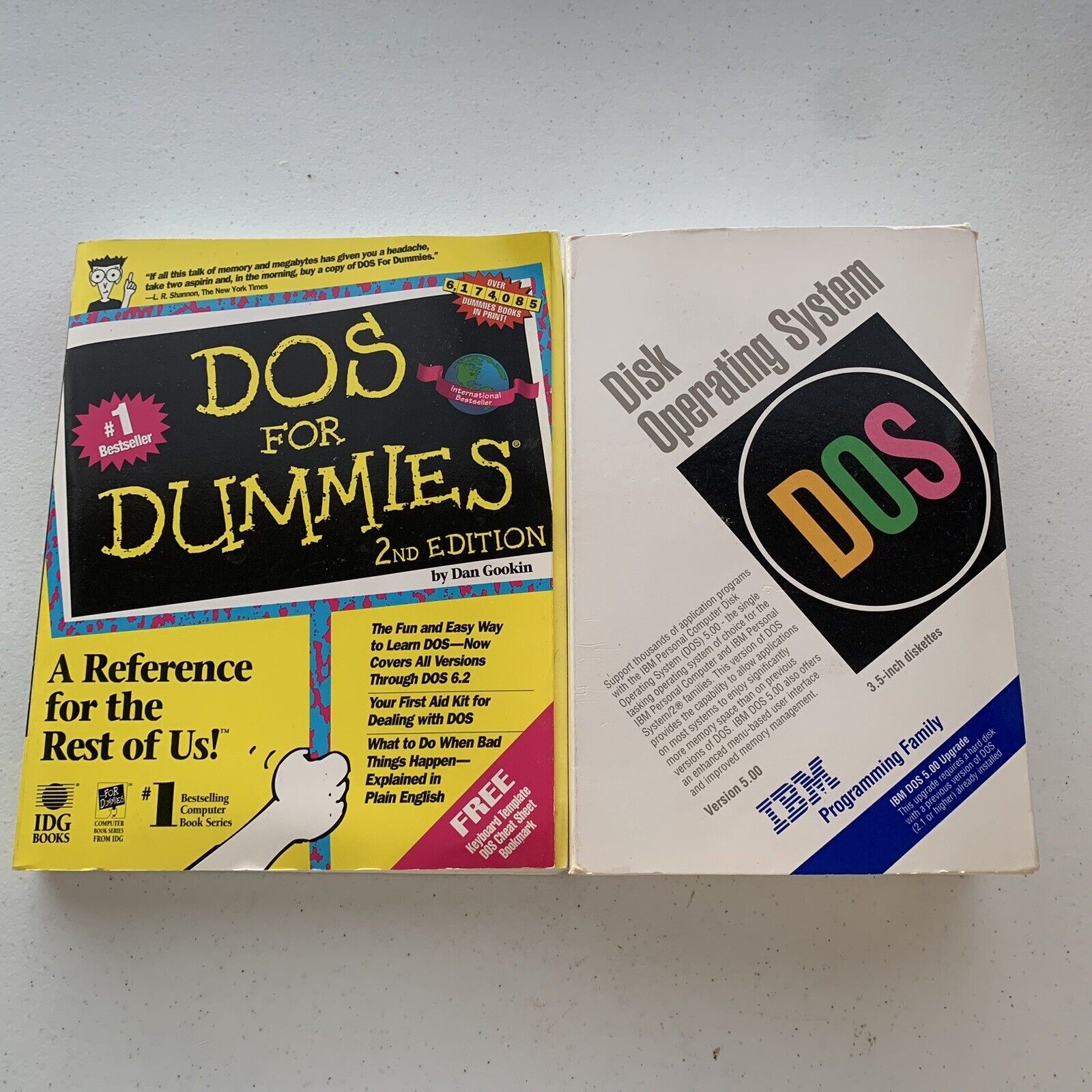 IBM DOS Version 5.0 Installer Floppy Disks 5.25\