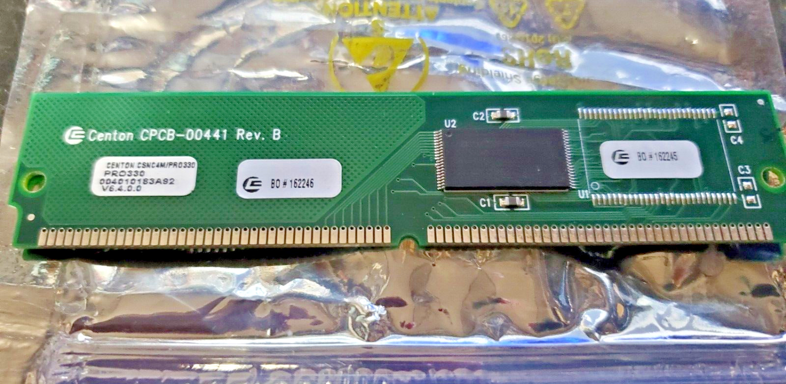 4 MB 160 pin Memory module CENTON CSNC4M/Pro330 V6.4.0.0 1998 date code