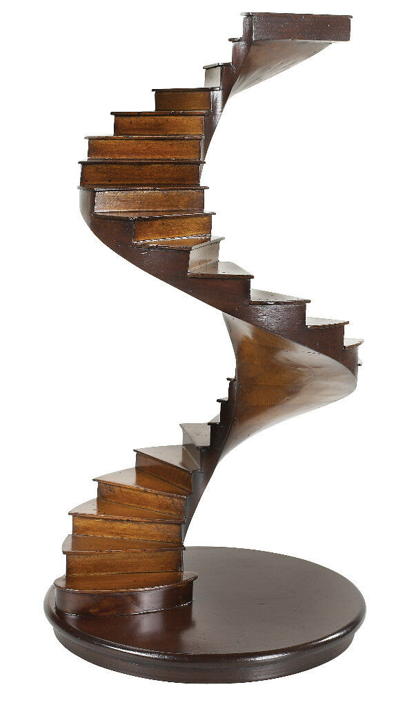 Spiral Stairs Architectural 3D Wooden Model 15\