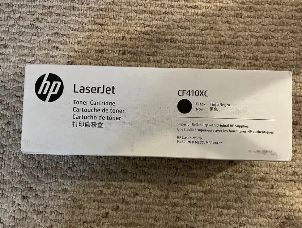 Genuine HP LaserJet 410X (CF410XC) Black Toner Cartridge NIB