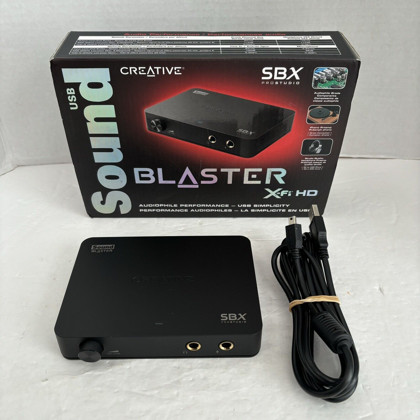 Creative Labs Sound Blaster X-Fi USB Sound Card with Box