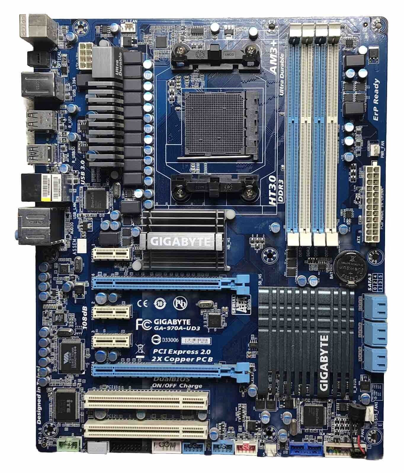 Gigabyte GA-970A-UD3 Socket AM3+, SDRAM DDR3 USB 3 AMD Desktop Motherboard