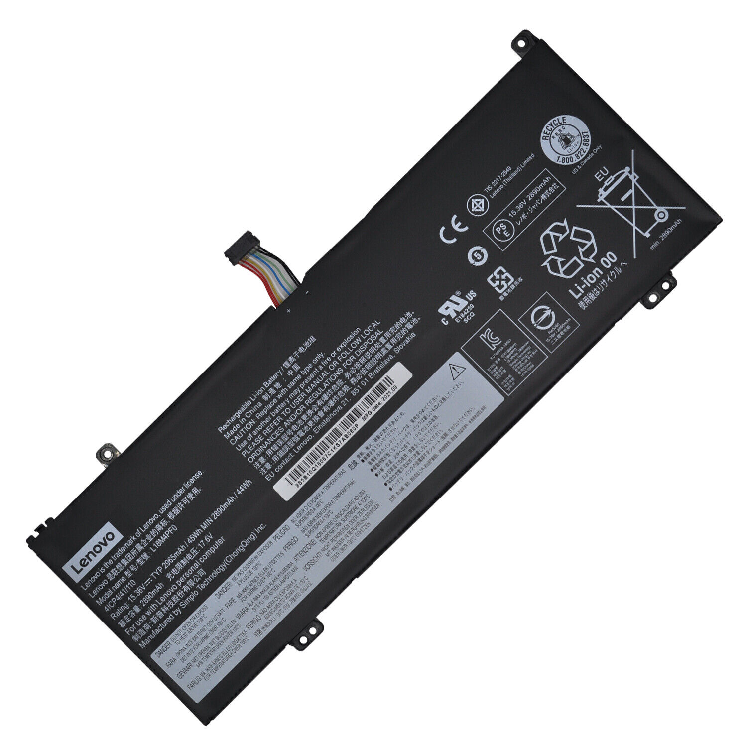 Genuine L18M4PF0 L18C4PF0 L18D4PF0 battery for Lenovo ThinkBook 13S-IML 14S-IML 