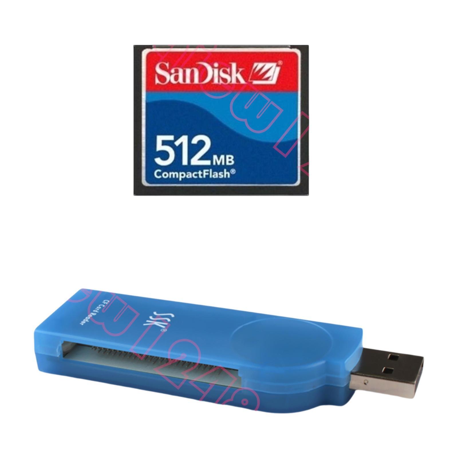 512MB CNC CF Compact Flash card + SSK USB2.0 Card reader FANUC