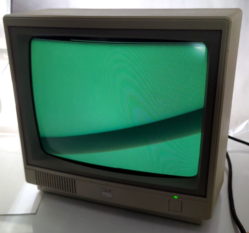 Vtg IBM PCJR Color Display Monitor Model 4863, Works