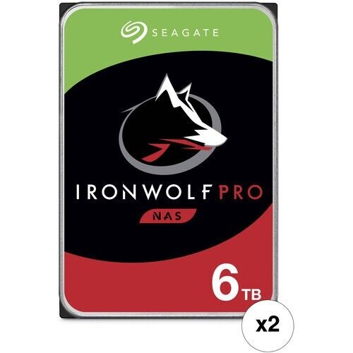 Seagate IronWolf Pro (7200RPM, 3.5-inch, 256MB Cache) 6TB Internal Hard Drive -