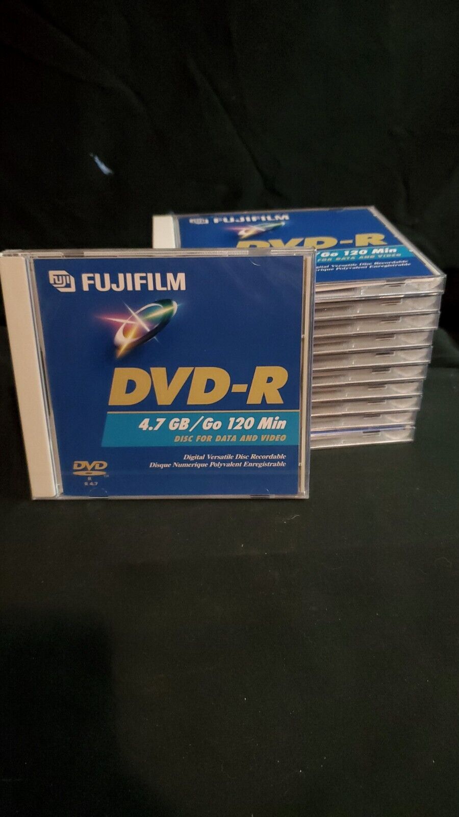 Lot of (11) FujiFilm DVD-R Disc 4.7 GB/GO 120 min Data Video Digital Recordable