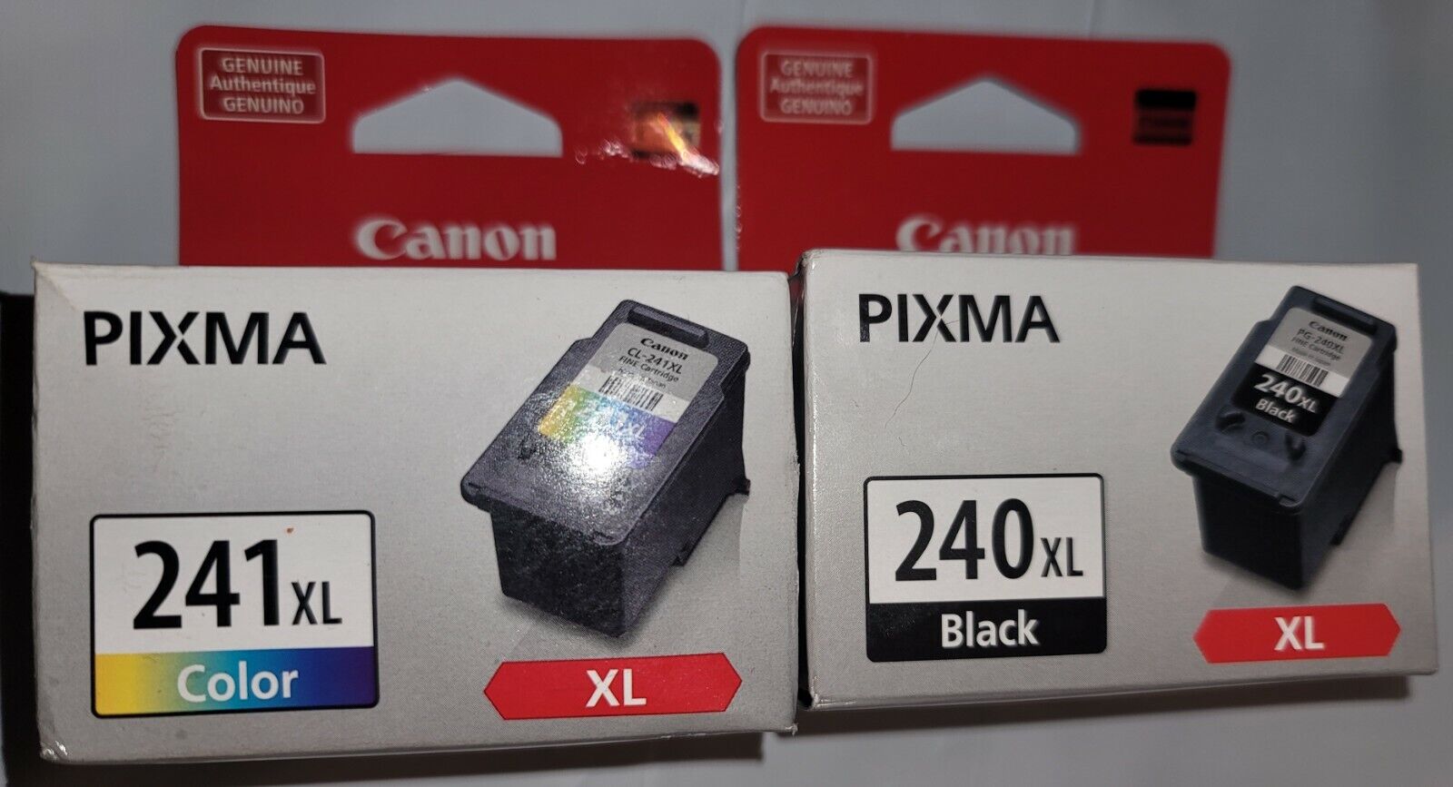 NEW Genuine Canon 240XL & 241XL Ink Cartridge MG3520 3620 5120 Printer 