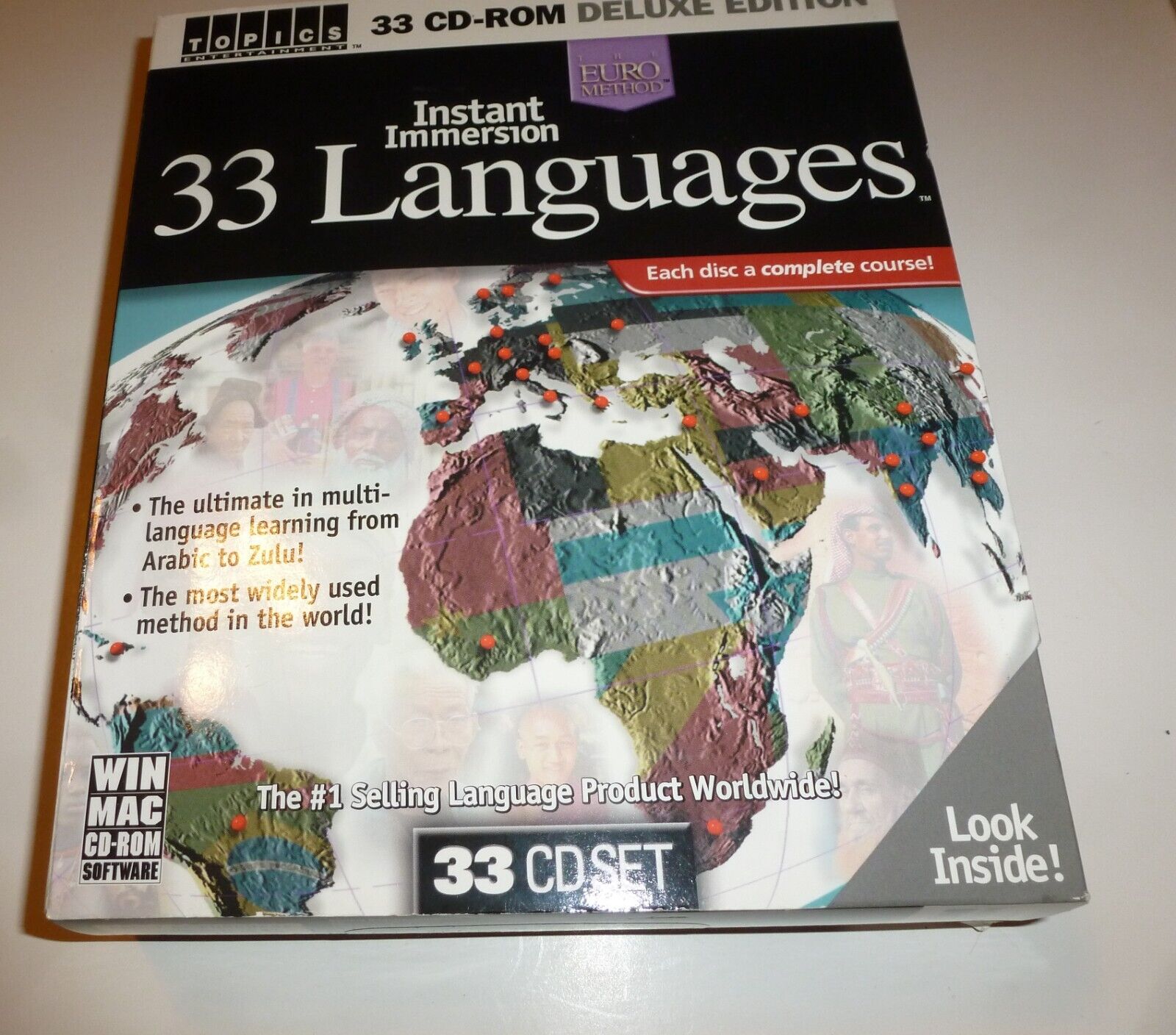 Instant Immersion 33 Languages Deluxe Edition the Euro Method. WIN MAC CD