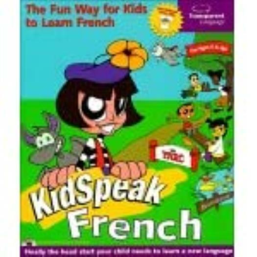 Kidspeak French PC MAC CD kids learning foreign language vocabulary program
